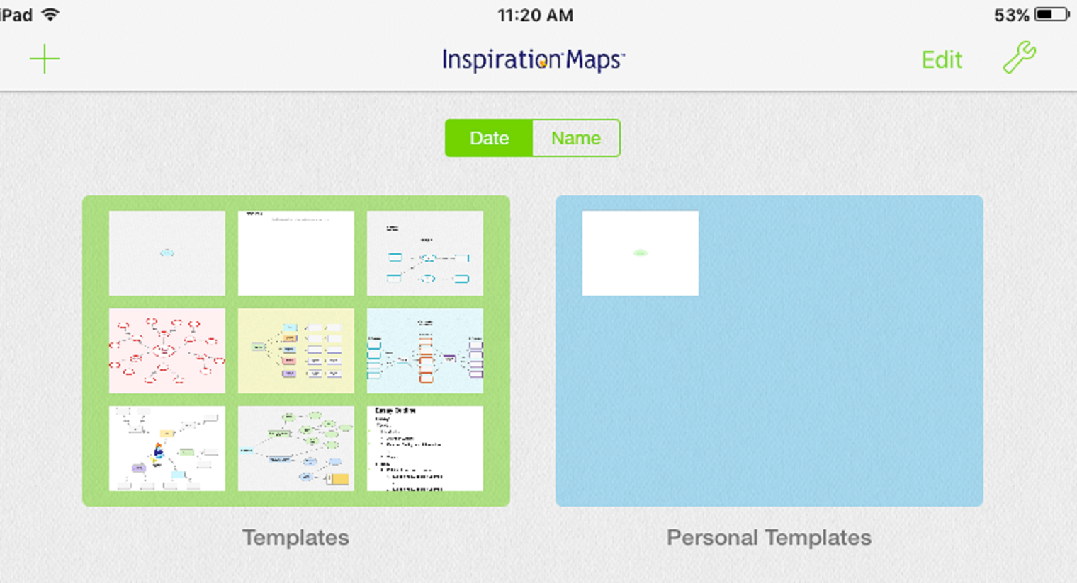 Screenshot of Inspiration Maps